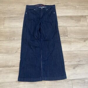 Cruel Denim Women Skylar Wide Leg Flared Dark Blue Denim Jeans Size 33x31 Boot